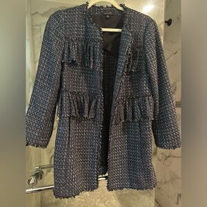 Ann Taylor Lomg Tweed Jacket